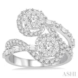 2 Stone Lovebright Diamond Fashion Ring