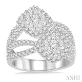 2 Stone Lovebright Diamond Fashion Ring