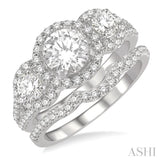 Past Present & Future Diamond Wedding Set