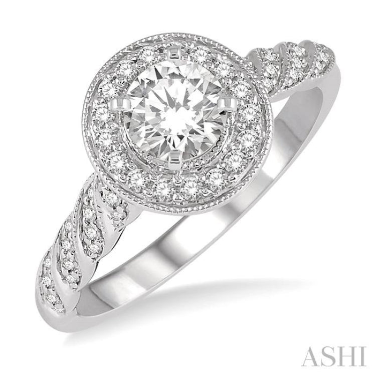 Semi-Mount Diamond Engagement Ring