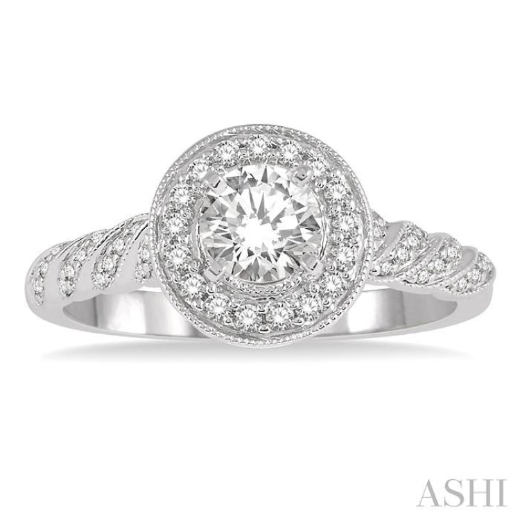 Semi-Mount Diamond Engagement Ring