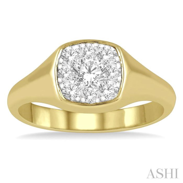 Lovebright Essential Diamond Signet Ring