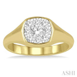 Lovebright Essential Diamond Signet Ring