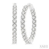 Inside-Out Diamond Hoop Earrings