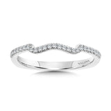 True fit matching diamond wedding band and a beautiful reminder of that special day for years to come.