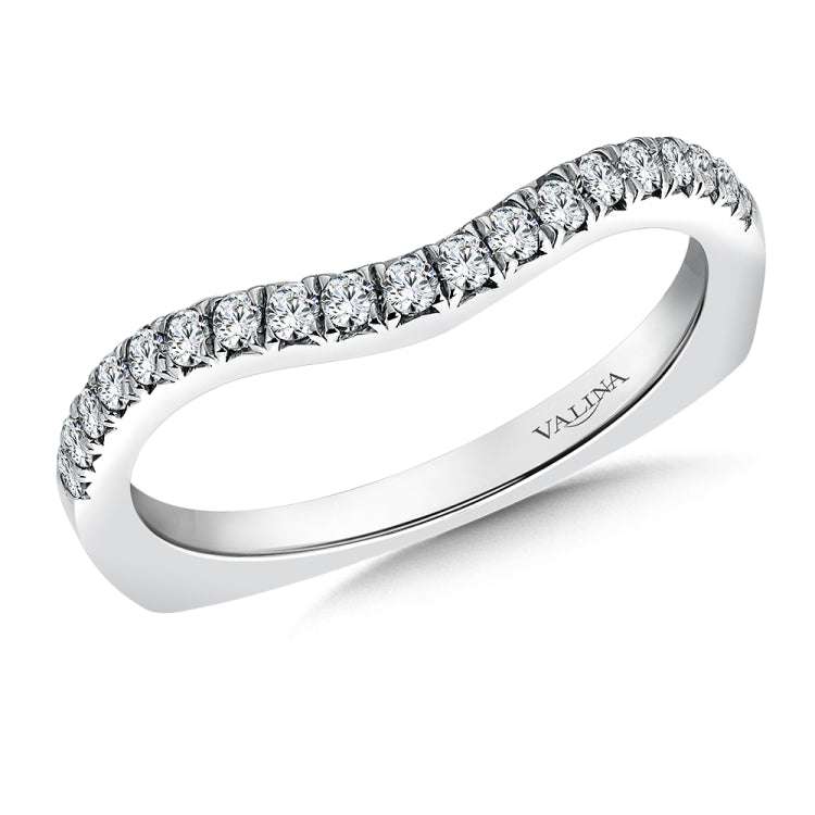 True fit matching diamond wedding band and a beautiful reminder of that special day for years to come.