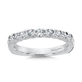 Unique Straight Diamond Wedding Band