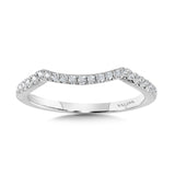 Curved Diamond Wedding Band