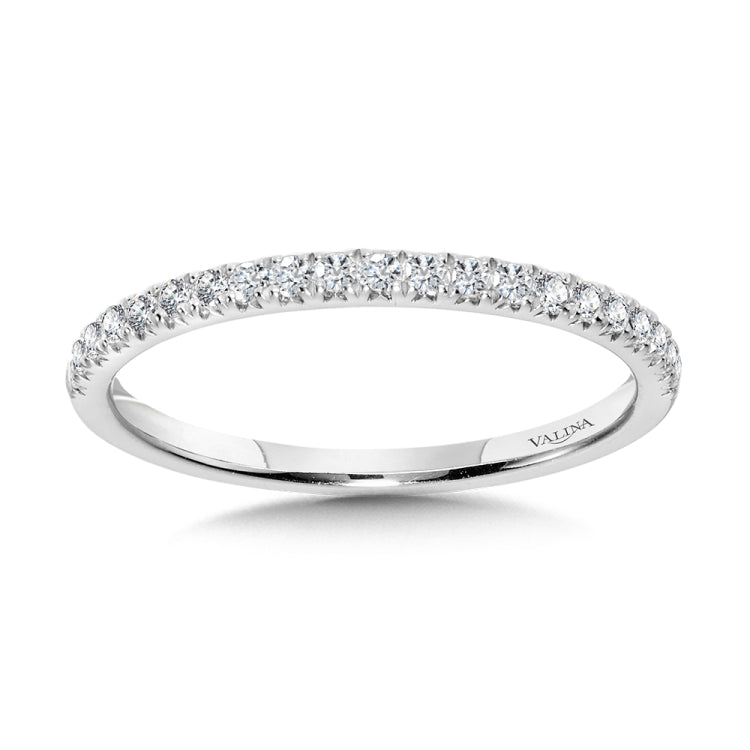Straight Diamond Wedding Band