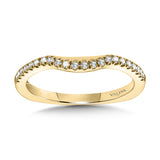 Curved Diamond Wedding Band