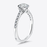 Solitaire Engagement Ring With Side Stones