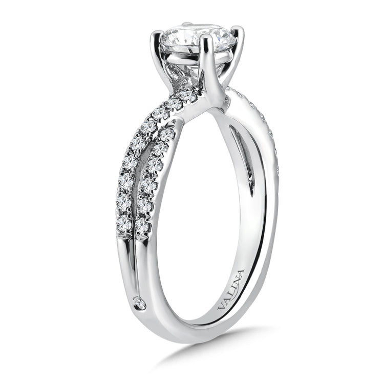 Crisscross Engagement Ring