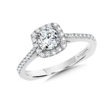 Diamond Halo Engagement Ring Mounting