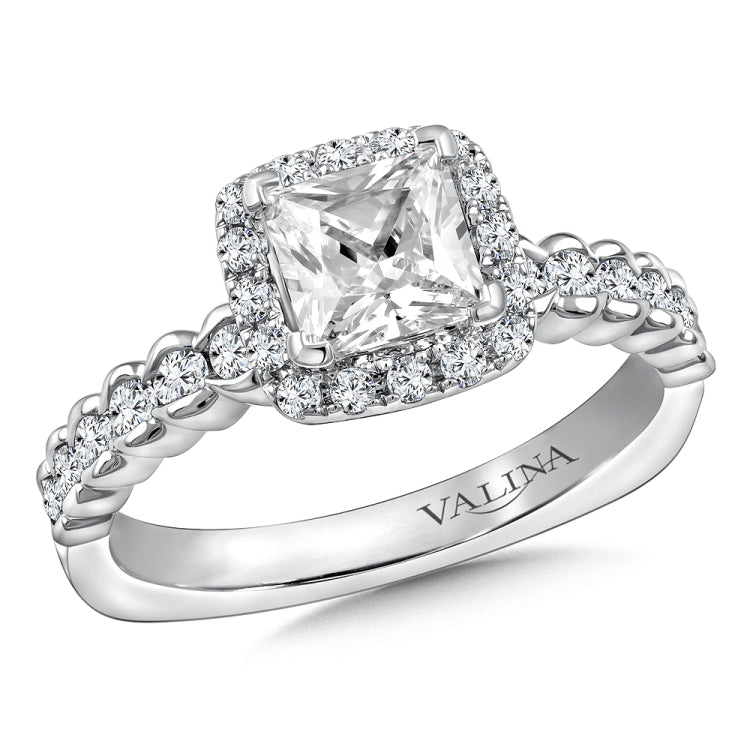 Diamond Halo Engagement Ring