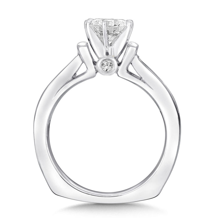 Channel-Set Diamond Engagement Ring