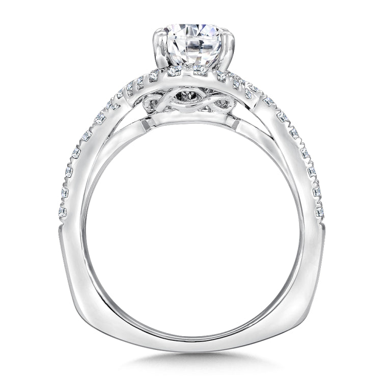 Diamond Engagement Ring With Oval Center