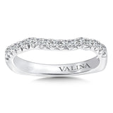 True fit matching diamond wedding band and a beautiful reminder of that special day for years to come.