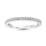 True fit matching diamond wedding band and a beautiful reminder of that special day for years to come.