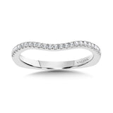 True fit matching diamond wedding band and a beautiful reminder of that special day for years to come.