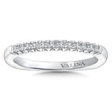 True fit matching diamond wedding band and a beautiful reminder of that special day for years to come.