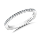 True fit matching diamond wedding band and a beautiful reminder of that special day for years to come.