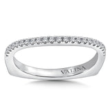 True fit matching diamond wedding band and a beautiful reminder of that special day for years to come.