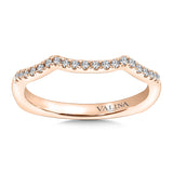 True fit matching diamond wedding band and a beautiful reminder of that special day for years to come.