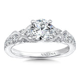 Engagement Ring With Diamond Side Stones