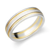 Mens Two-Tone Wedding Ring-119-01593