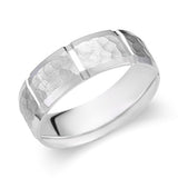 Men's Hammered Wedding Ring-119-00680