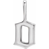 Gothic Initial Charm Pendant