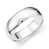 Mens Wide White Gold Wedding Ring-119-02113