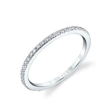 Thin Pave Wedding Band - Steffi