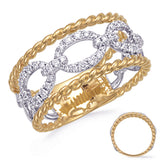 White & Yellow Gold Diamond Ring