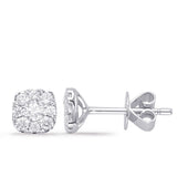 White Gold Diamond Earring