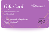 Andrews Jewelers Gift Card