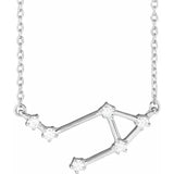 Zodiac Constellation Necklace with Natural Diamonds - Luvona