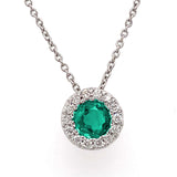 Emerald & Diamond Necklace