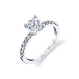 Cushion Cut Classic Engagement Ring - Celeste