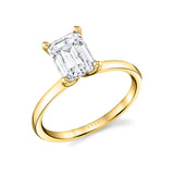 Emerald Cut Solitaire Engagement Ring - Dominique