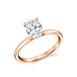 Oval Cut Solitaire Engagement Ring - Dominique