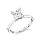 Princess Cut Solitaire Engagement Ring - Dominique