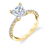 Princess Cut Classic Engagement Ring - Athena