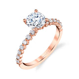 Round Cut Classic Engagement Ring - Athena