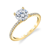 Round Cut Classic Engagement Ring - Maryam