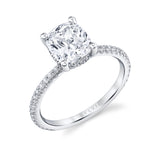 Cushion Cut Classic Engagement Ring - Maryam