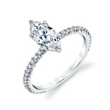 Marquise Cut Classic Engagement Ring - Maryam