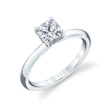 Cushion Cut Solitaire Engagement Ring - Joanna