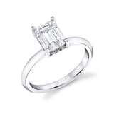 Emerald Cut Solitaire Engagement Ring - Joanna