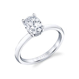 Oval Cut Solitaire Engagement Ring - Joanna